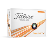 TITLEIST 2024 VELOCITY DOZEN GOLF BALLS DOUBLE DIGITS MATTE ORANGE